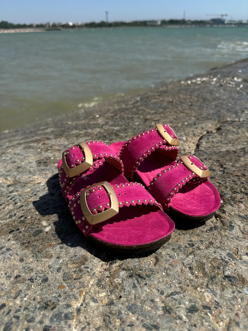 Mules fuchsia ARONA SEMERDJIAN