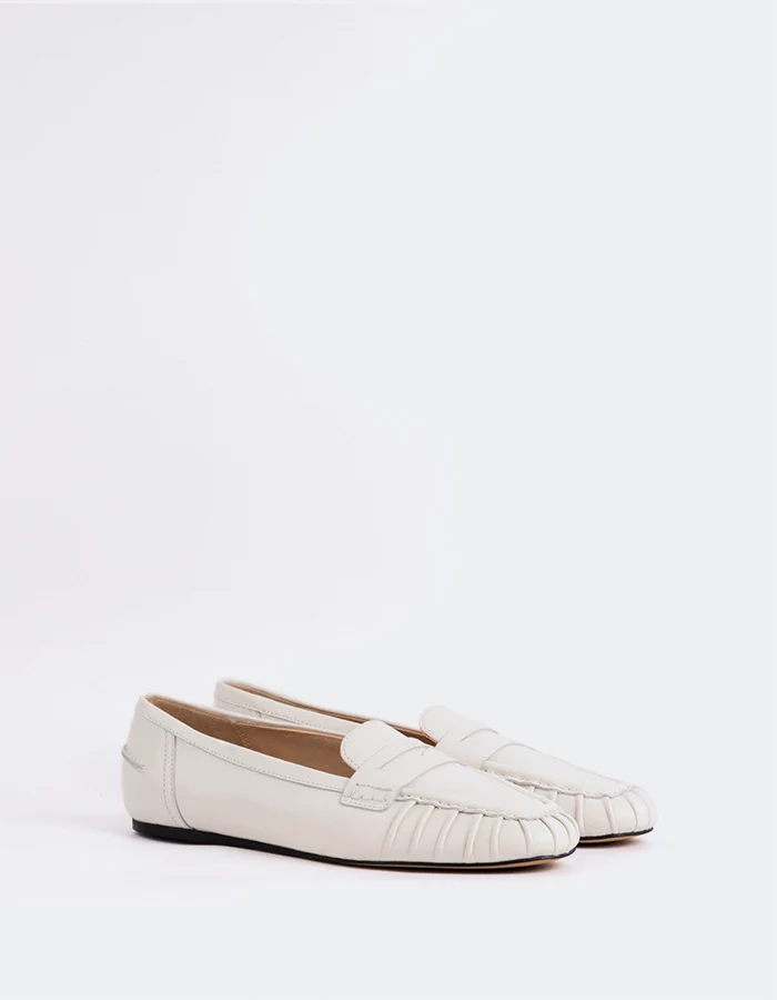 Floraya Off White Leather