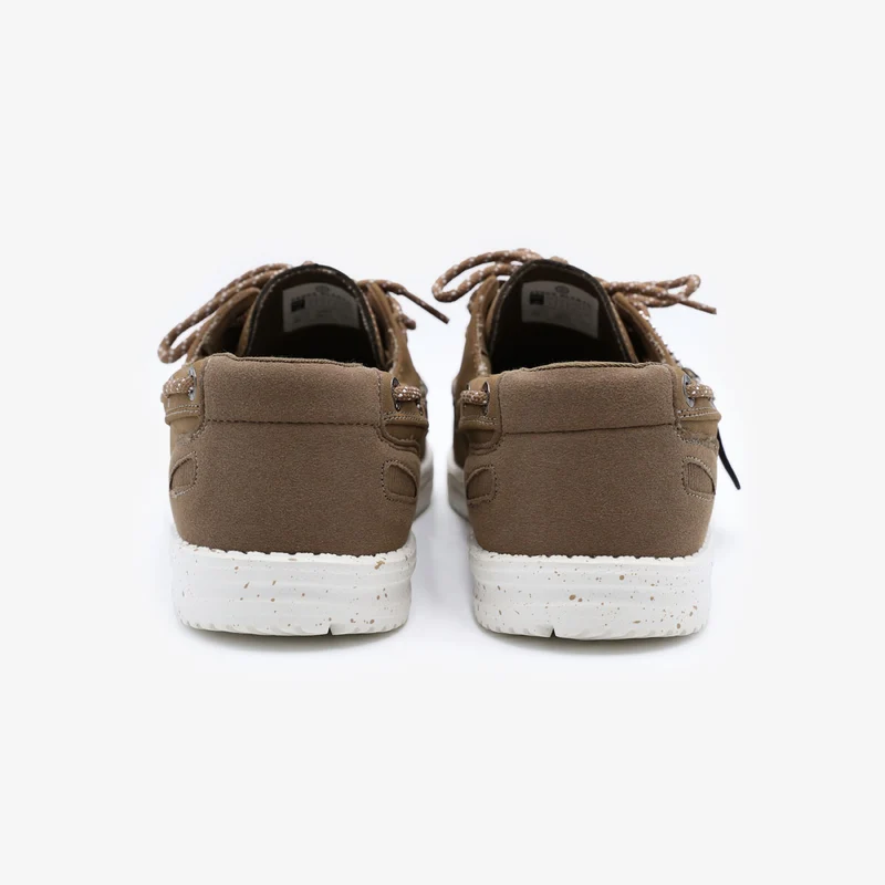 Chaussures bateau Socoa taupe en nubuck