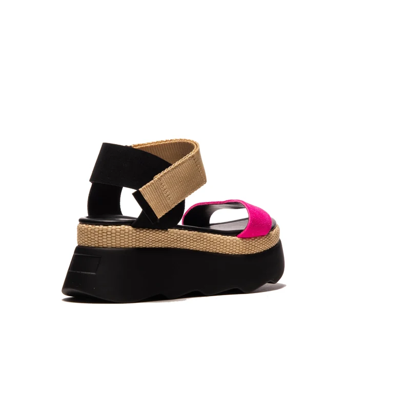 Heart Fuschia Multi Leather