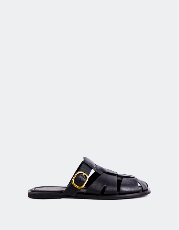 Nelda Black Leather