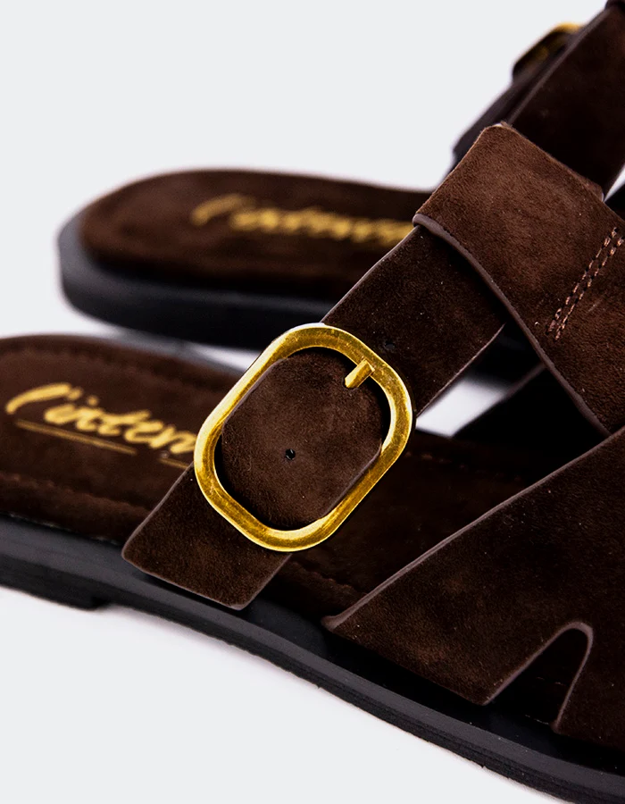 Nelda Brown Suede