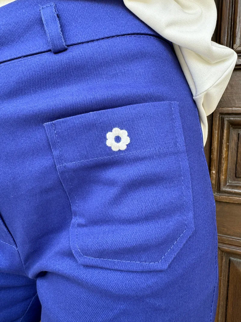 Pantalon WOOD STOCK DAISY bleu de travail Hippocampe