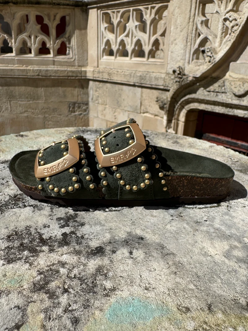 Mules kaki ARONA Semerdjian