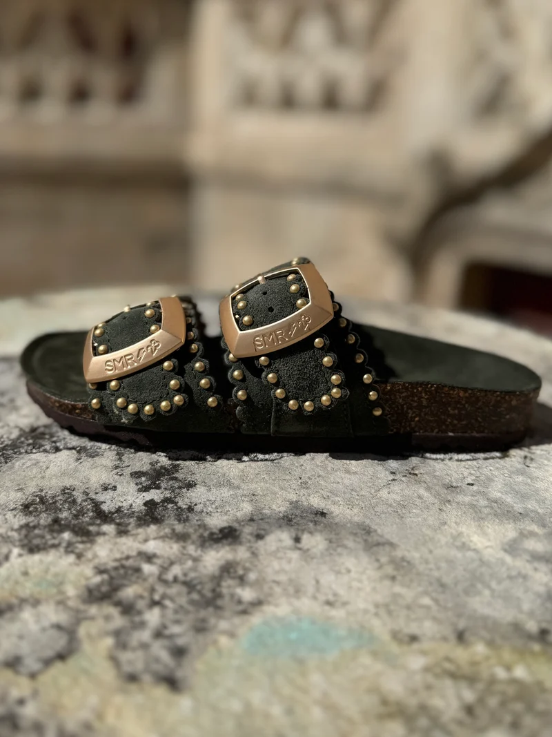 Mules kaki ARONA Semerdjian