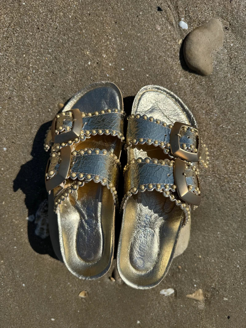 Mules or dorées ARONA Semerdjian