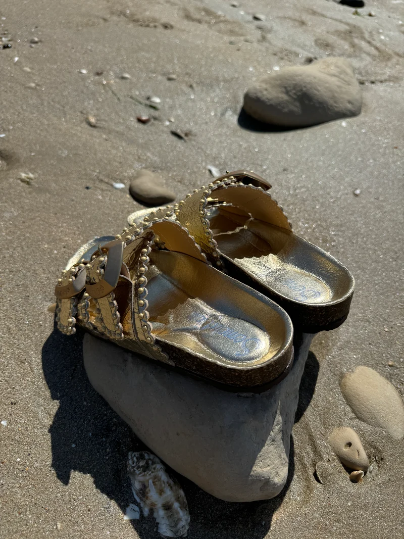 Mules or dorées ARONA Semerdjian
