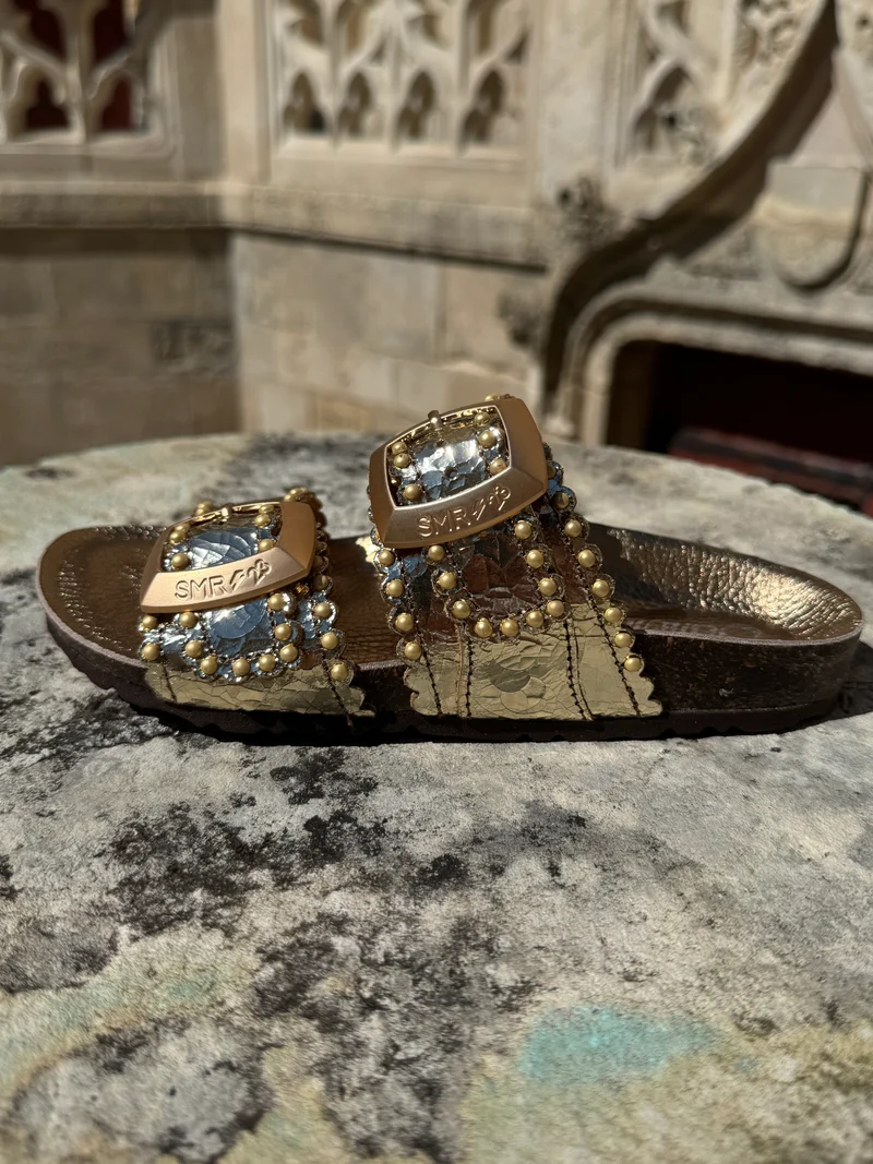 Mules or dorées ARONA Semerdjian