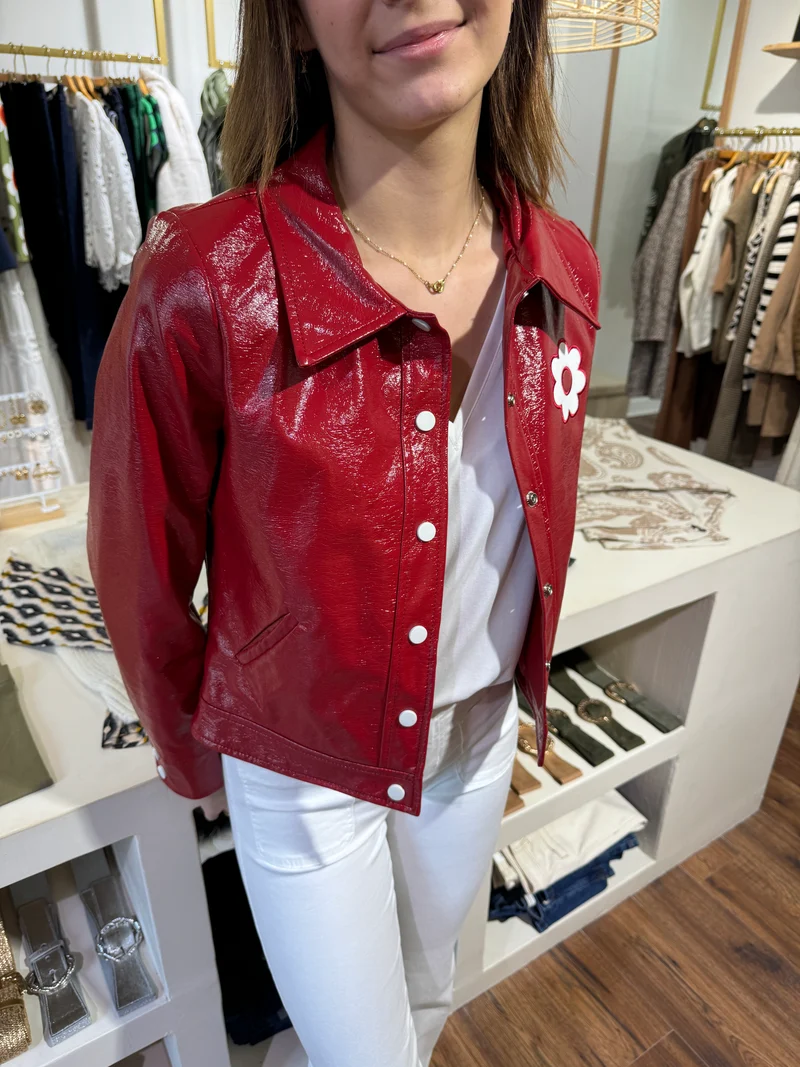 Veste vinyle hermes DAISY Hippocampe