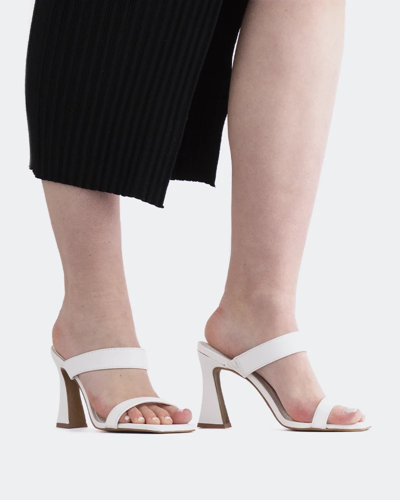 Ricarda White Leather