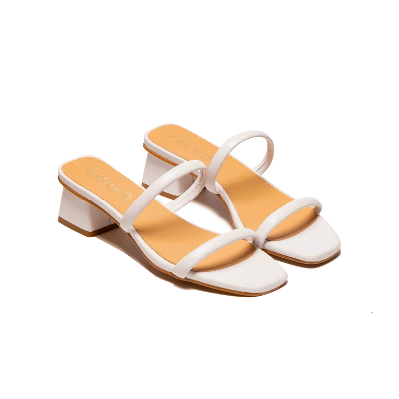 Jelani White Leather