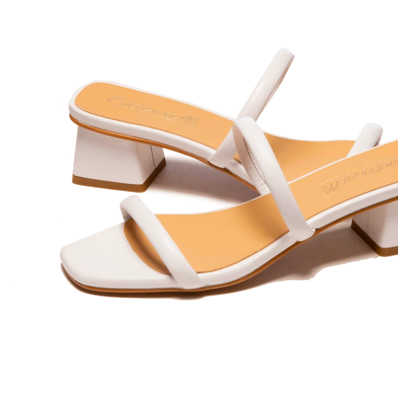 Jelani White Leather