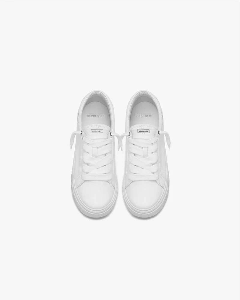 HTN Low Tumbled Leather - Flat White