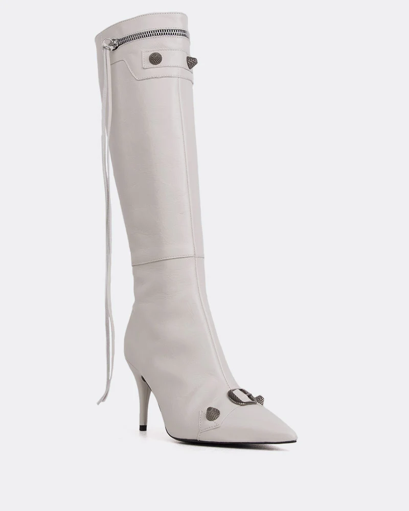 Beyonce Off White Leather