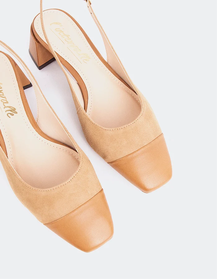Marieliz Camel Suede