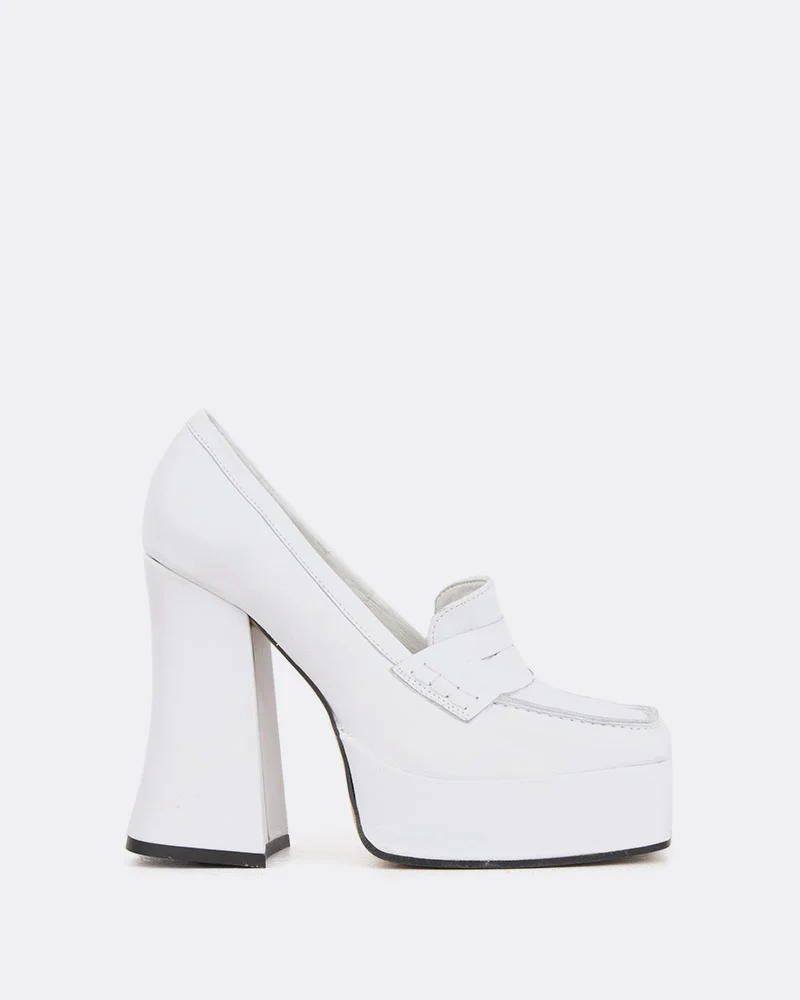 Mestina White Leather