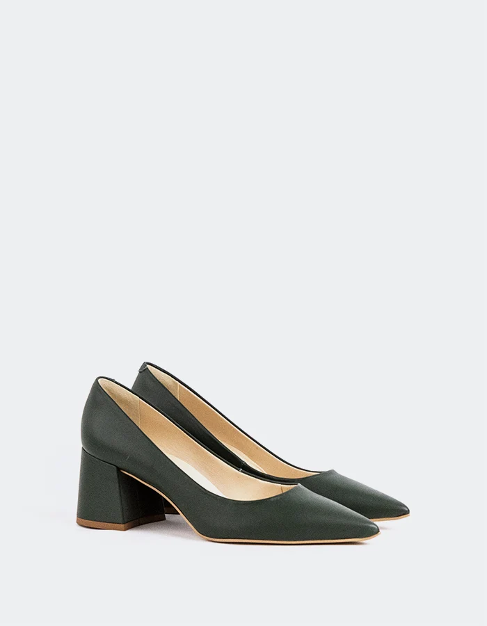 Josephine Dark Green Leather