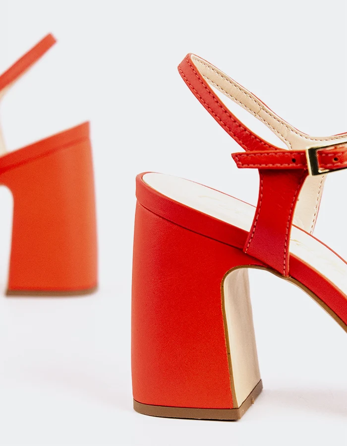 Daffy Red Leather