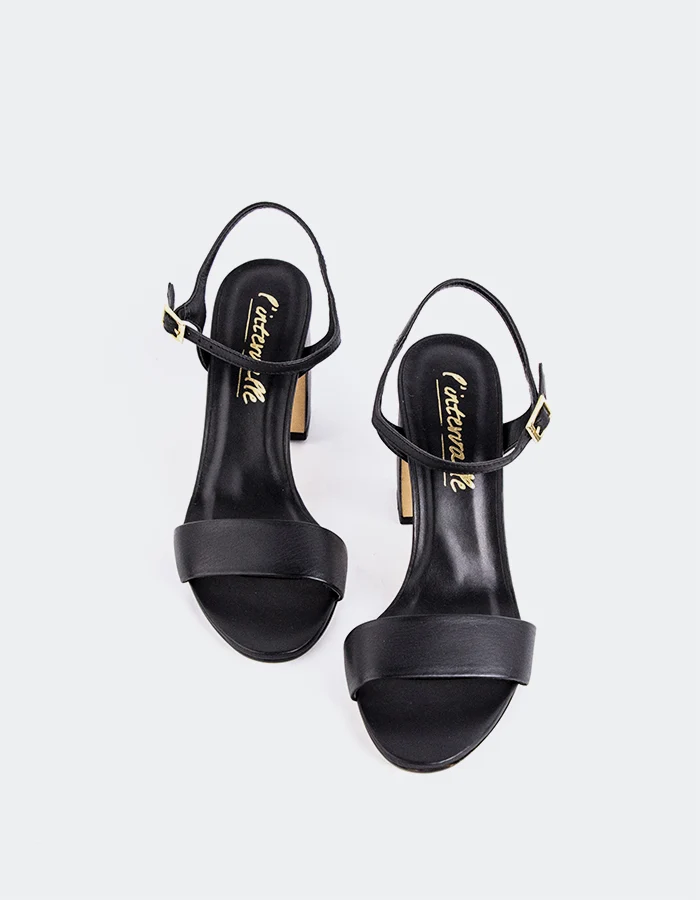 Daffy Black Leather