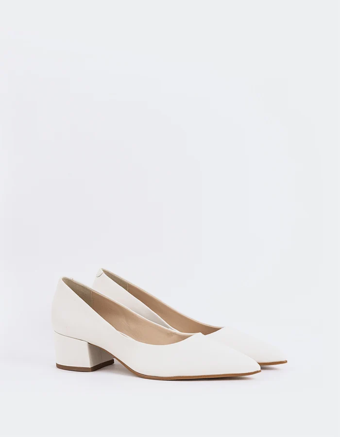 Sophie Off White Leather