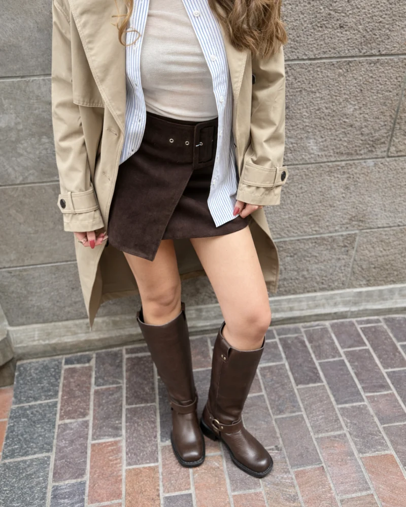 Biamary Brown Leather