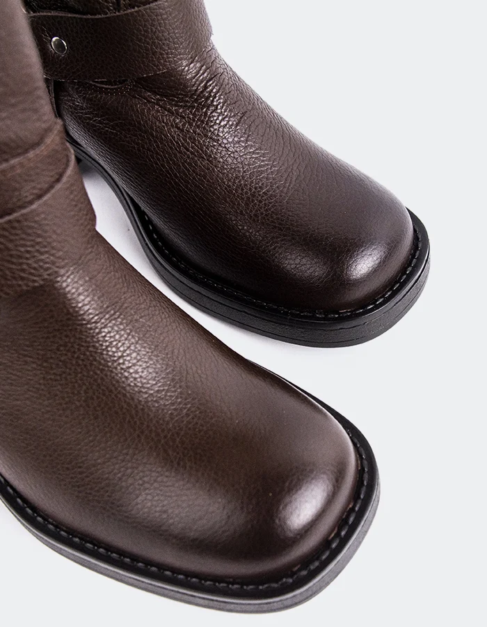 Biamary Brown Leather