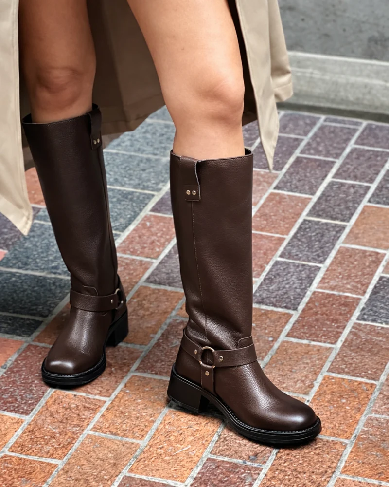 Biamary Brown Leather