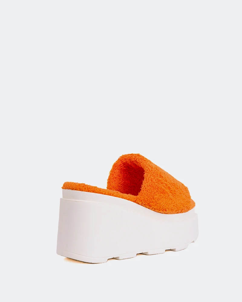 Skittles Orange Faux Fur