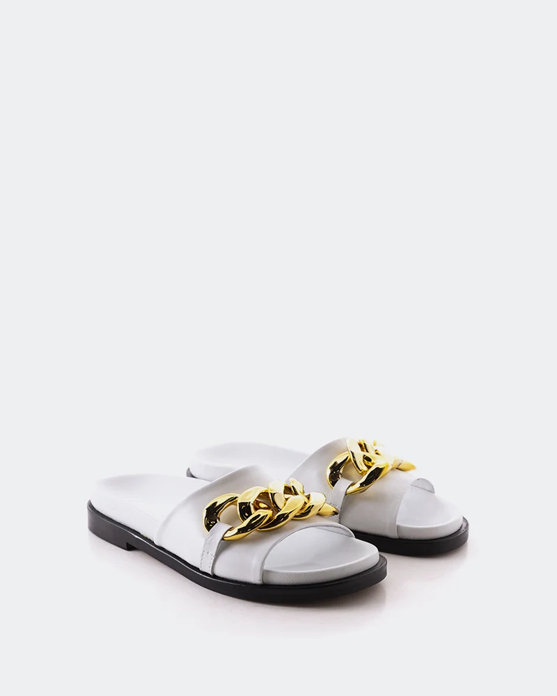 Cipriana White Leather