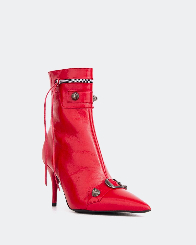 Minaj Red Leather