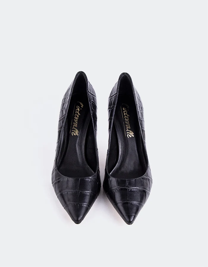 Zinnia Black Croco