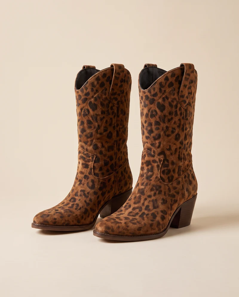 ZELIE LEOPARD SUEDE