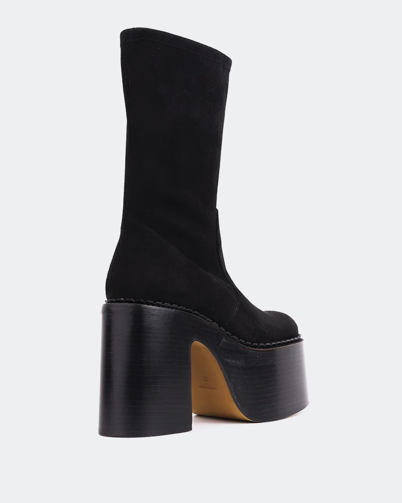 Remington Black Suede Stretch