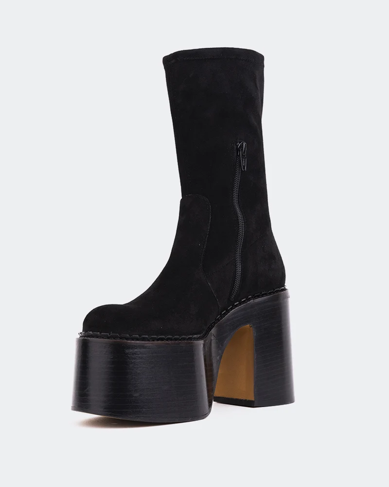 Remington Black Suede Stretch