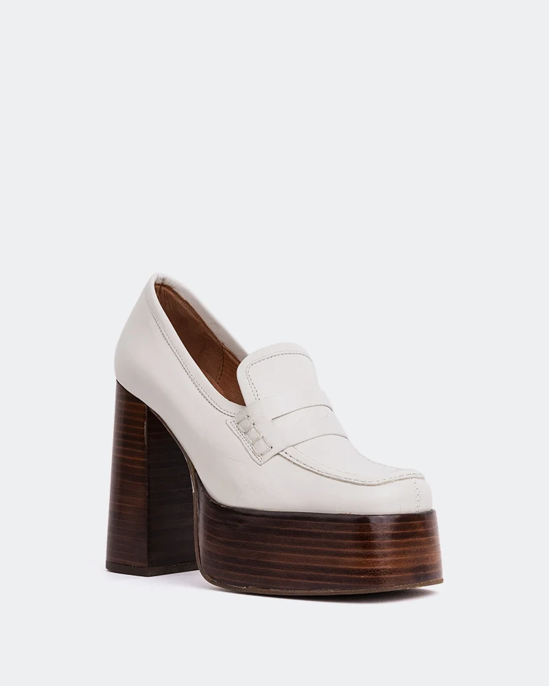 Cyrus Off White Leather