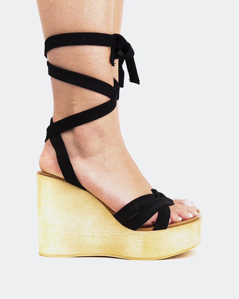 Sybille Black Suede