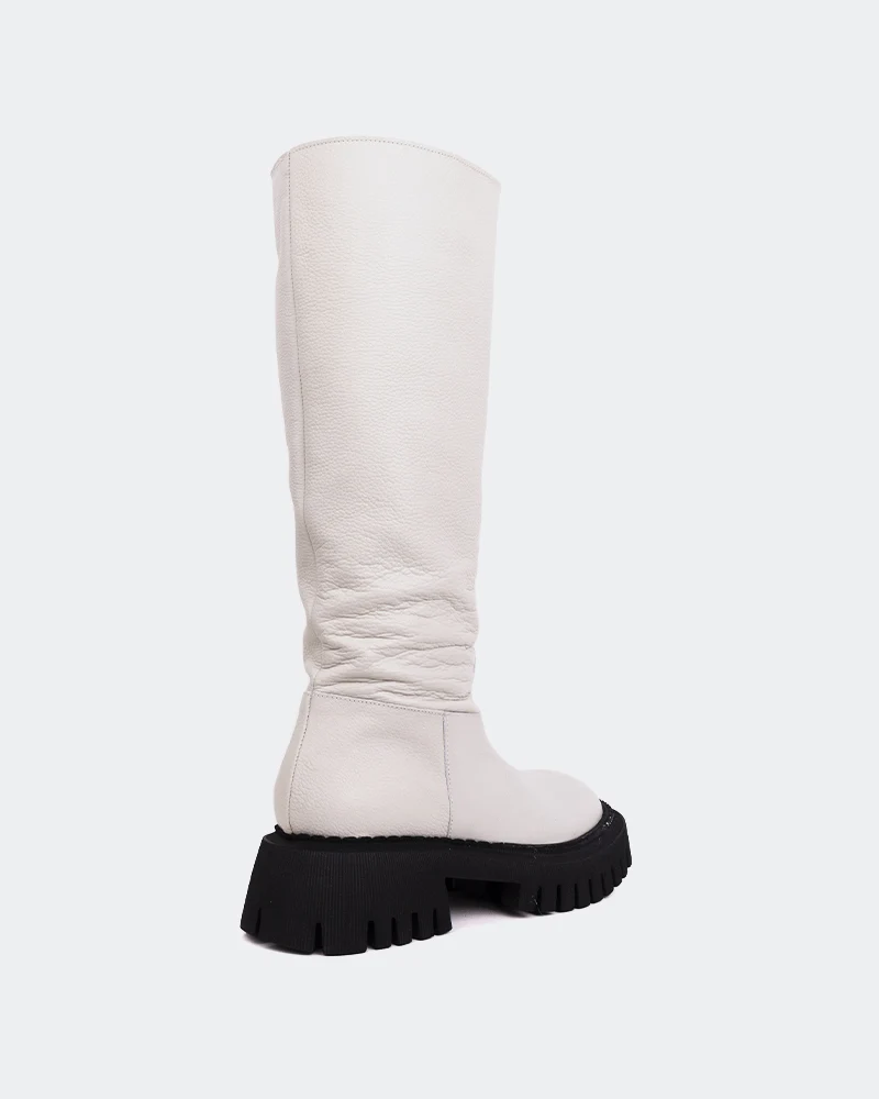 Rector Off White Leather