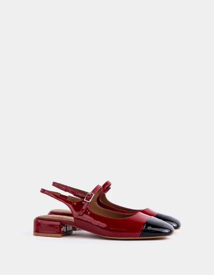 Miltonia Black/Burgundy Patent