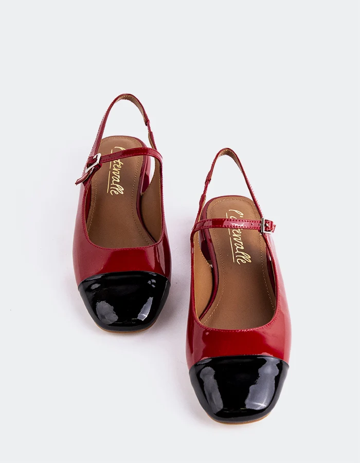 Miltonia Black/Burgundy Patent