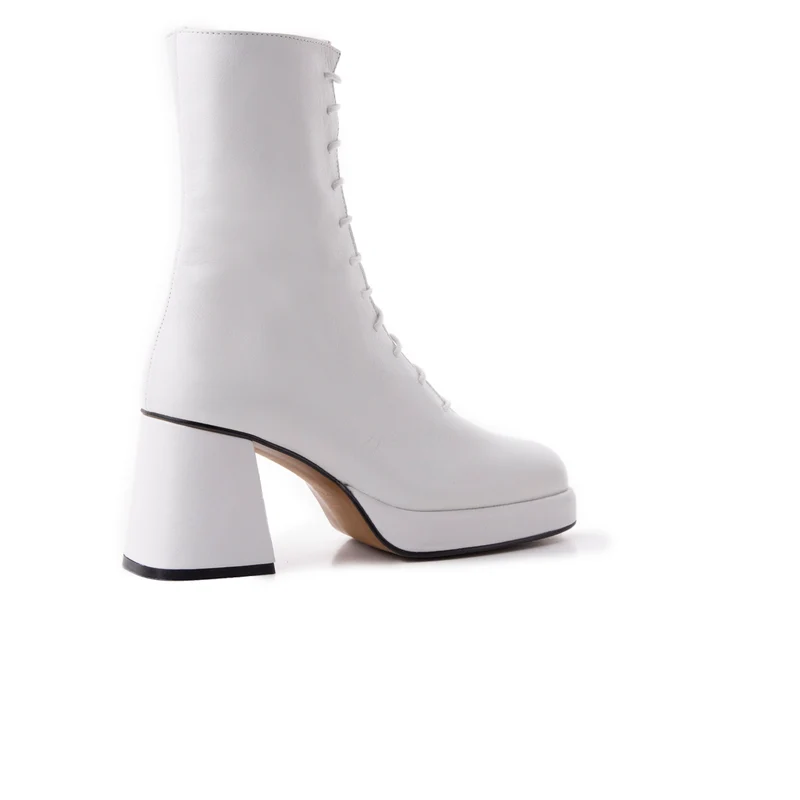 Mather White Leather