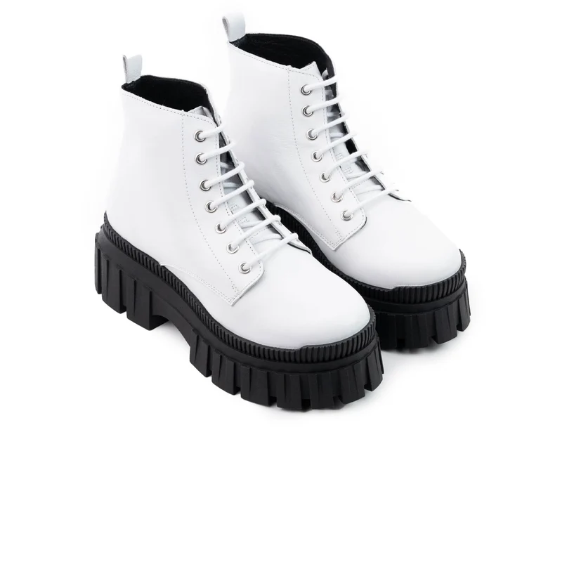 Hufflepuff White Leather