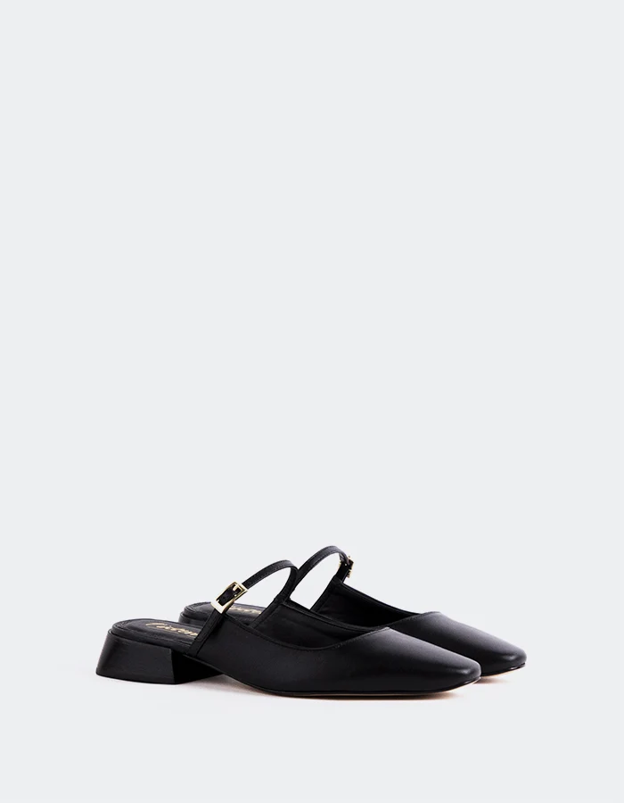 Calantha Black Leather