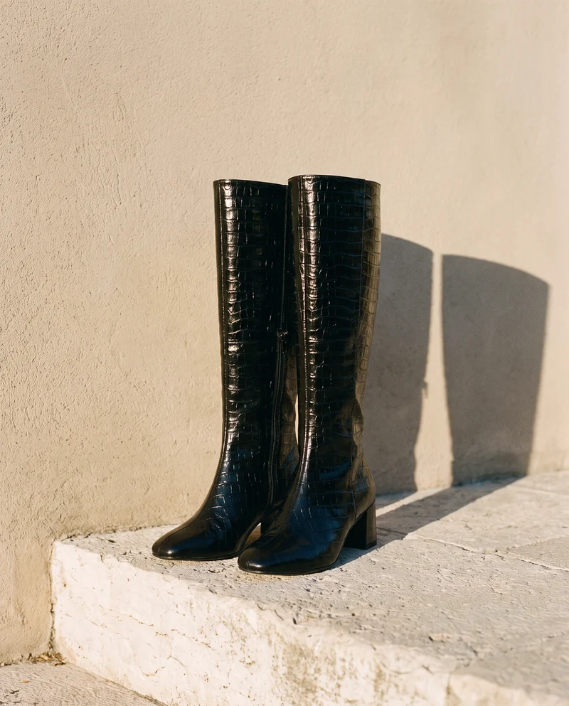 LEZIA NOIR CROCO