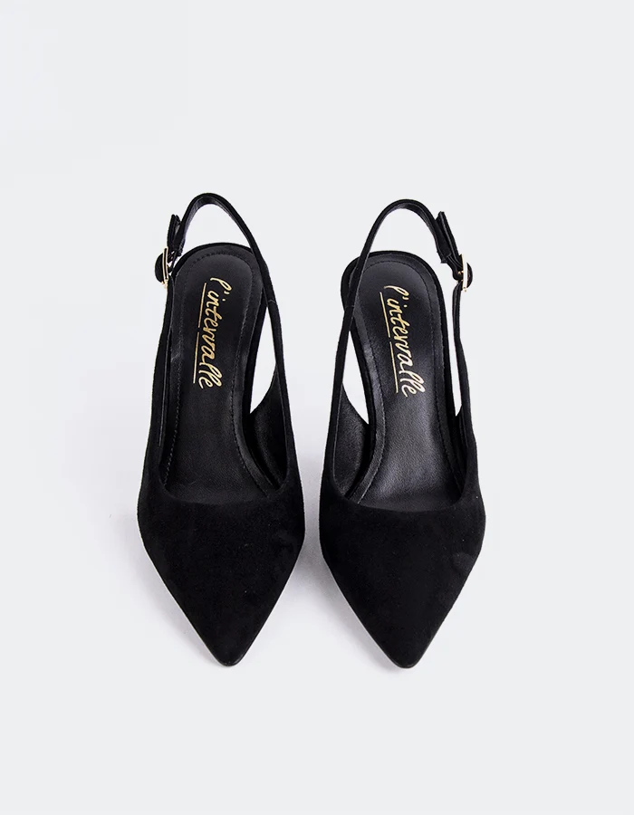 Zinnara Black Suede