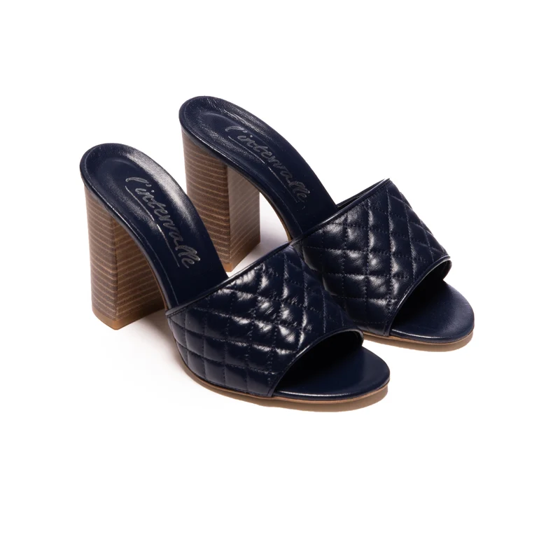 Yuki Navy Leather