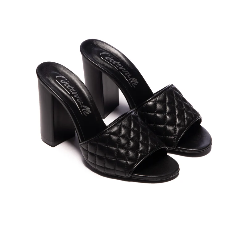 Yuki Black Leather
