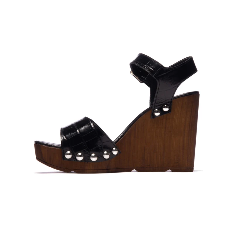 Glykeria Black Croco