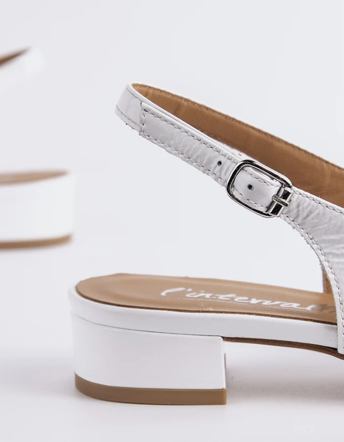 Dolly White/Silver Leather
