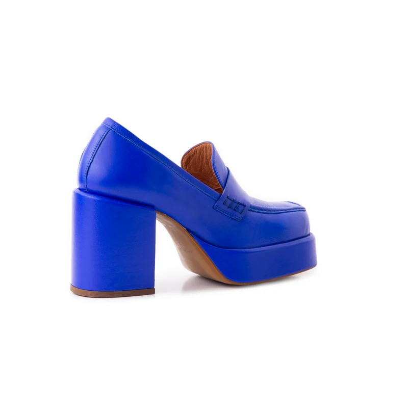 Soria Royal Blue Leather