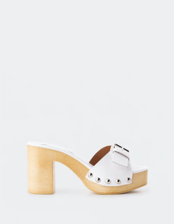 Micro White Leather